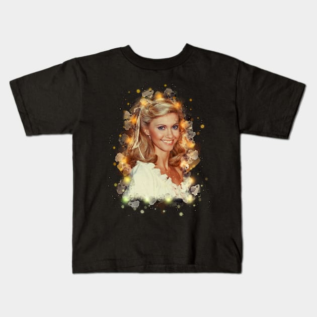 Olivia Newton John Kids T-Shirt by Stacy Peters Art